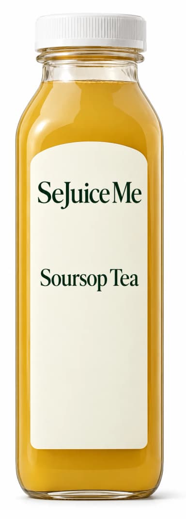 Soursop Tea bottle mockup